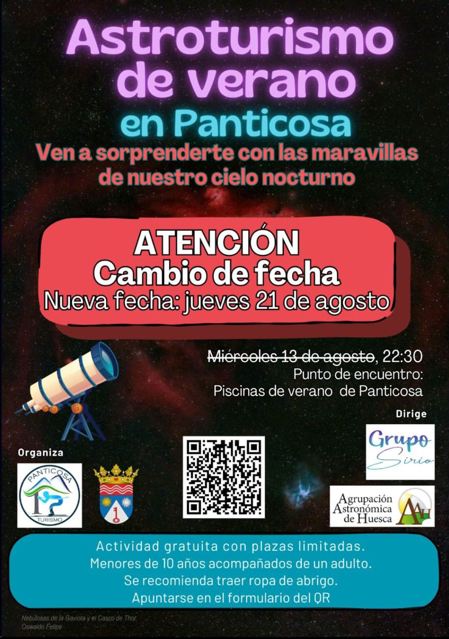 El cielo del Pirineo esconde un espectáculo único y el próximo 21 de agosto, Panticosa ofrece una cita muy especial: una sesión de observación astronómica guiada por expertos, que permitirá descubrir los secretos de las constelaciones en uno de los cielos más limpios de España.